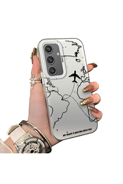 ucuc حافظة سيليكون متوافقة مع هاتف سامسونج جالاكسي S24 ذات حافة صلبة ومضادة ل...