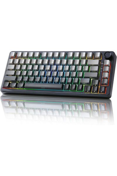 YUNZII لوحة مفاتيح ميكانيكية B75، قابلة للتبديل السريع بنسبة 75% مع مقبض، وإضاءة خلفية RGB، مناسبة للألعاب