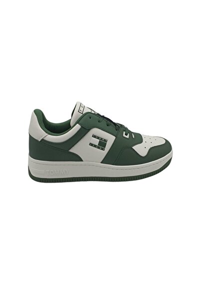 Tommy Hilfiger Men's sneakers 45, leather, imitation leather, white/green