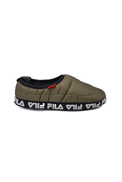 FILA house slippers, textile material, green/black