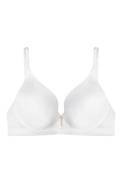 ESOTIQ Lightly Padded Bra with Smooth Cups Underwired Plunging with Pendant |...
