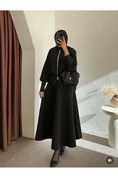 STİLSEN طقم سكوبا ثنائي اللون الأسود