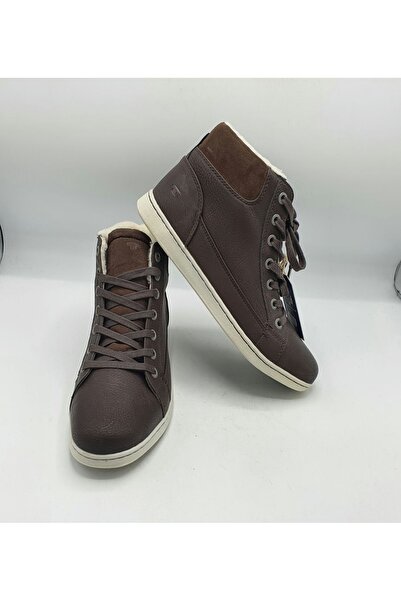 Tom Tailor Men's boots size 41 faux leather, brown (fleece-lined)