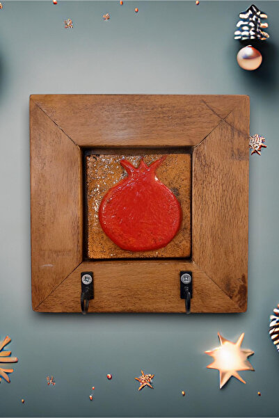 toprakanaart Toprakana Art Nar Seramik Anahtarlık Duvar Pano 14,5x14,5x2,5cm