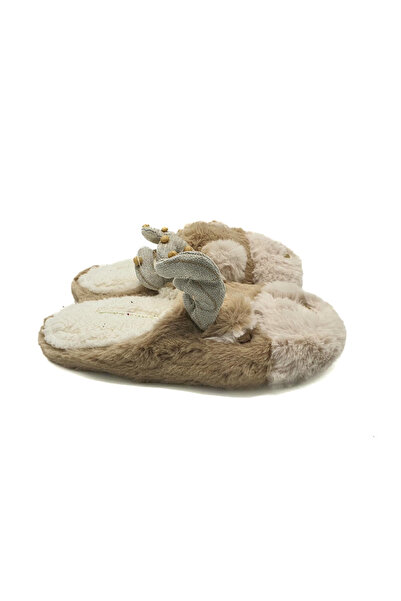 Oysho textile house slippers, cream