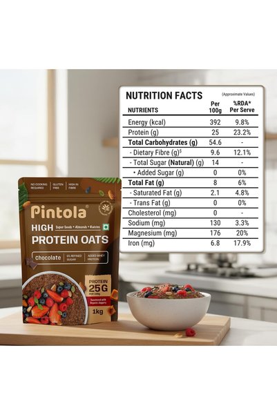Pintola High Protein Oats Chocolate 1 KG