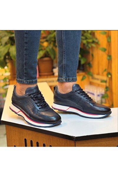 Parlak Hakiki Deri Sneakers