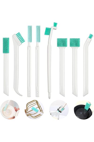 Arabest مجموعة فرش تنظيف الشقوق مكونة من 8 قطع، فرشاة ذات تجويف وكأس، أداة تن...
