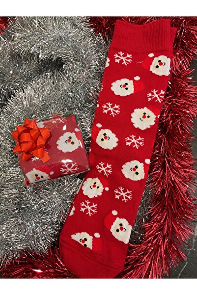 ipeksenal Yılbaşı Temalı Noel Baba Unisex Çorap