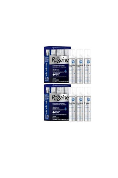 Rogaine علاج موضعي لإنبات الشعر للرجال مع مينوكسيديل ٥٪، رغوة، تكفي لمدة ٣ أشهر، ٦ عبوات (٢.١١ أونصة).