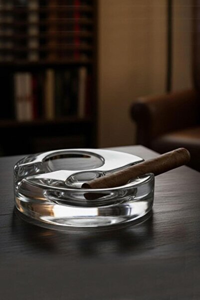 Paşabahçe 24356 Nude Altruist Kristal Çift Oluklu Puro Küllüğü