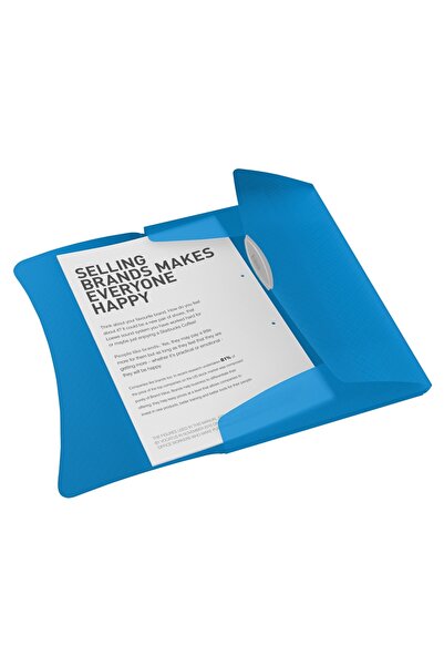 Esselte Elasticated folder, PP, VIVIDA blue,