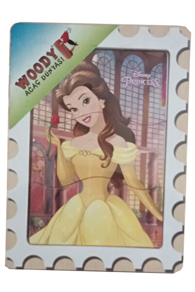 Disney 3-Piece Princess Wooden Puzzle Jigsaw Puzzle Pazıl