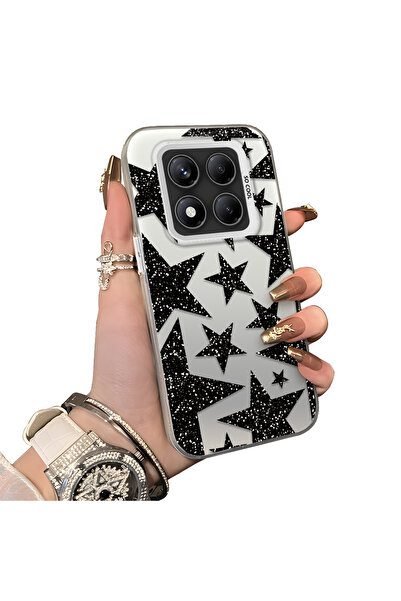 ucuc Redmi Note 14 Pro 5g Compatible Silicone Edge Hard Back Anti-Fall Case S...