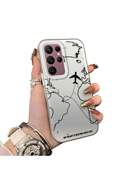 ucuc حافظة سامسونج جالاكسي S22 الترا متوافقة مع الحافة السيليكونية الصلبة وال...