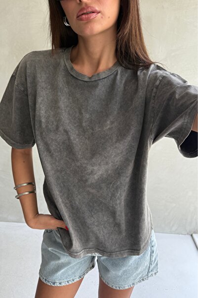 Ulino Πλενόμενο μπλουζάκι Oversize/Loose Fit