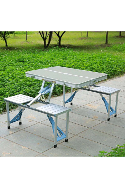 Sanlux Folding suitcase picnic table - Aluminum model