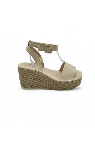 Franco Banetti Sandale damă 39, imitație de piele, crem