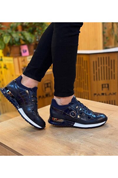 Parlak Streçli Hakiki Deri Tarz Ayakkabı