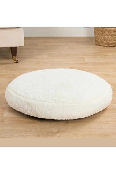 oiphome Pernă de pluș dintr-o singură bucată umplută cu fibre de mărgele 40 cm