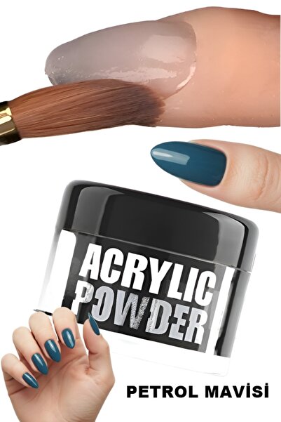 xolo Akrilik Powder Petrol Mavisi 319 Protez Tırnak Tozu – Profesyonel Nail A...