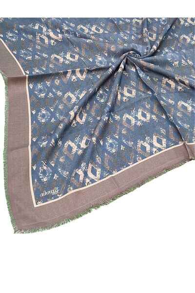 mim eşarp Eșarfă cu model de iarnă Ebruli 95x95 cm