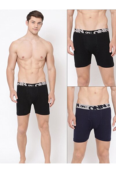 Styli Pack of 2 - Printed Elastic Waistband Long Trunks