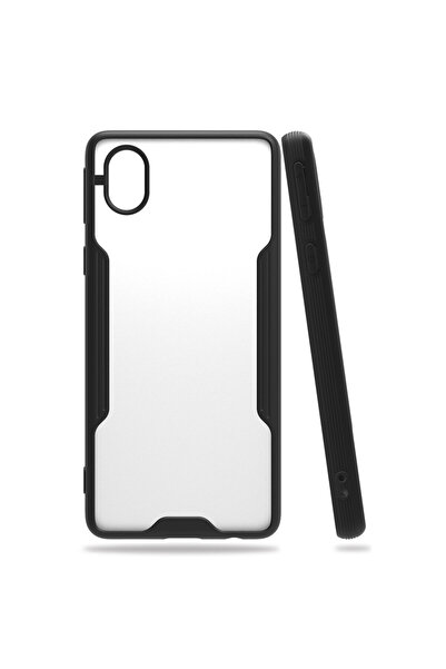 NewFace Samsung Galaxy A01 Core Case Platinum Silicone - Black