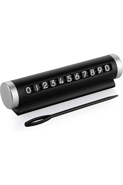 AHE Siyah Metal Kasa Numara Çevirmeli Araç İçi Telefon Numaratör Parkmatik Ar...