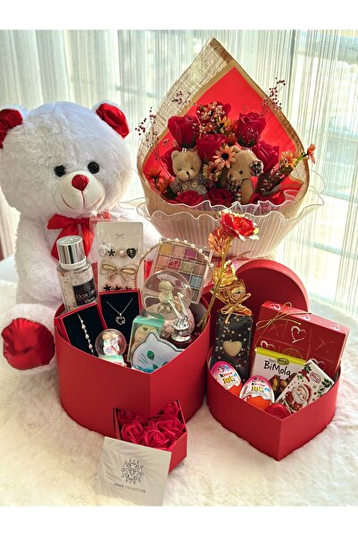 Ahsen Collection Kırmızı tatlı serisi midi boy