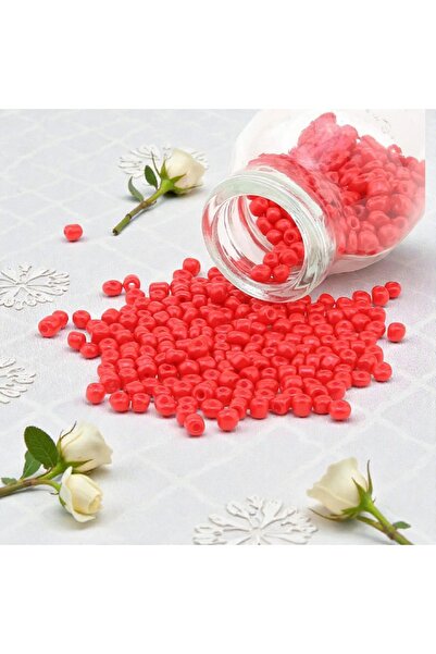 feyza collection 0.6 مم 500 جرام من خرز الرمل الأحمر لتصميم المجوهرات الأول. ...