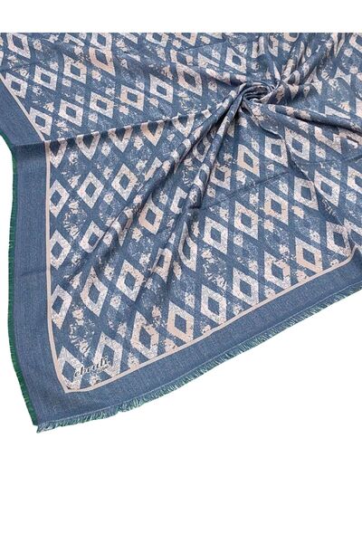 mim eşarp Eșarfă cu model de iarnă Ebruli 95x95 cm