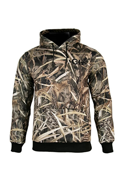 Tough Challenger Outdoor Challenger Hooded Hunting Fleece Kangaroo Pocket Hun...