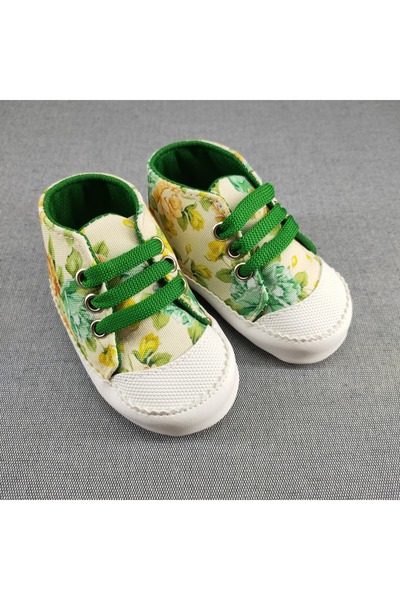 LOOVE BEBE Bebek Kız Erkek Renkli patik ev kreş ayakkabısı Bağcıklı ergonomik...