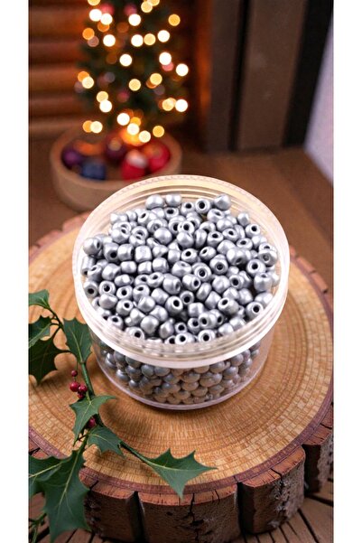 feyza collection 0.6 مم 500 جرام خرز رملي رمادي لتصميم المجوهرات الأول. الجودة