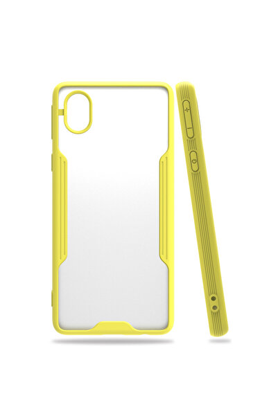 NewFace Samsung Galaxy A01 Core Case Platinum Silicone - Yellow