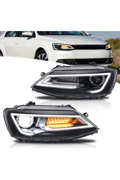 X POWER TUNİNG VOLKSVAGEN JETTA MK6 2011-2014 AUDİ DİZAYN LEDLİ ÖN FAR