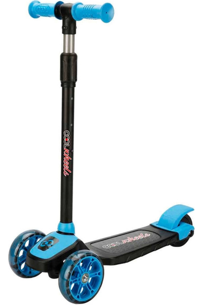 hırdawhat Twist 3 + Yüksekliği Ayarlanabilir Işıklı Scooter Mavi FR58055