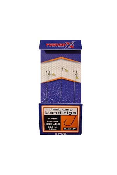 FeederX Set de 3 cârlige clasice pentru pescuit la crap, mărimea 14