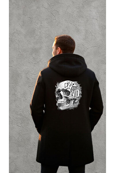 CZMD Anatomical Darkwear Poncho – Kurukafa Sırt Baskılı