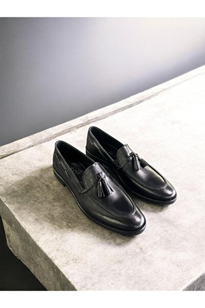 Serhat Özköroğlu LFR-O1527 piele MERDANE AYAKKABI Negru