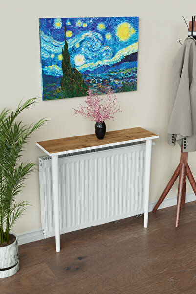 Hediyeler Kapında Petek Üstü Raf Modern 2 Ayaklı Dresuar Kalorifer Peteği Raf...