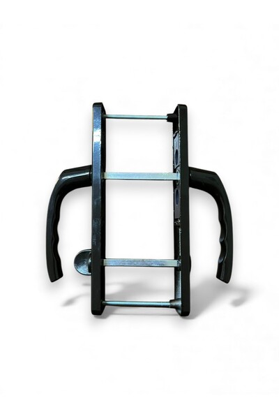 AKSA PVC Wboss Pvc Pimapen Kapılar Için Wc Alüminyum Kapı Kolu Siyah