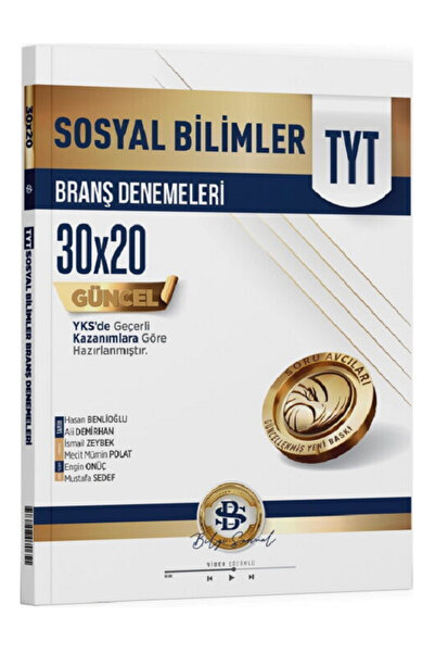 Açı Yayınları Bilgi Sarmal TYT Sosyal Bilgiler 30x20 Branş Denemeleri / Günce...