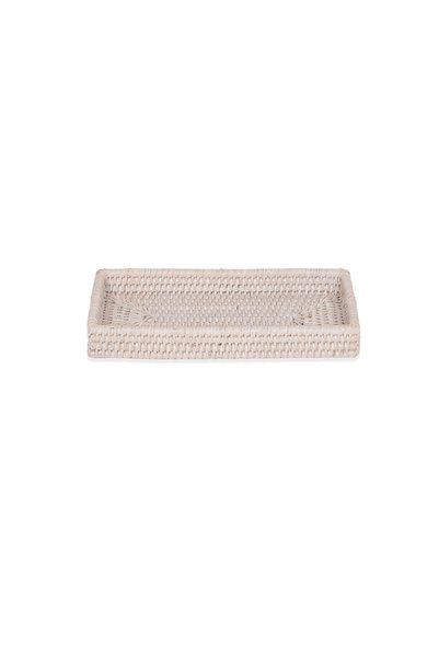 Decor Walther Basket Tray, Countertop, 24.5Xh3X12Cm - White
