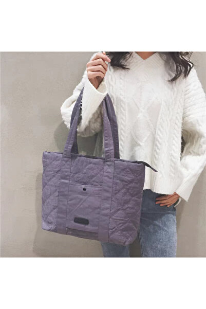 1way Large padded canvas handbag