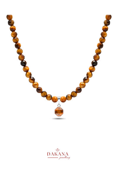 DAKANA JEWELLERY Sertifikalı Kaplan Gözü Taşı Faset Hexagonel 6 mm Doğal Taş ...