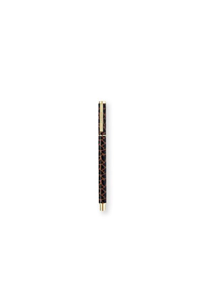 Chapters Premium Roller Pen, Black & Brown Hearts