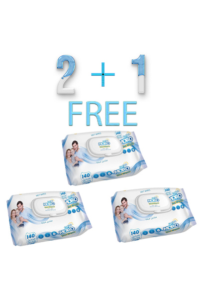 Moro مورو مناديل مبللة بدون عطر للبشرة2+1مجانا