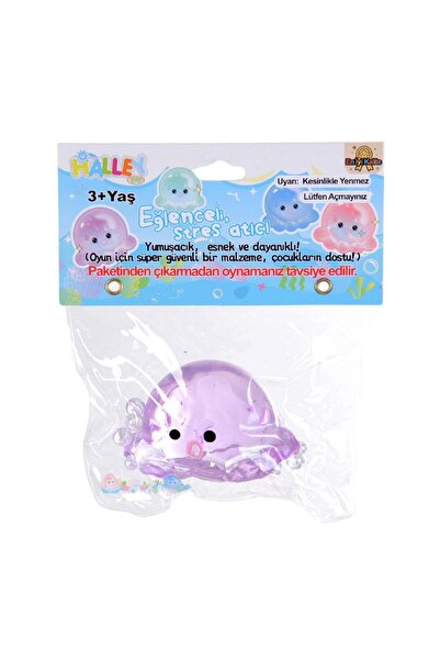 hak-iş oyuncak Şeffaf Mor Renkli Sevimli Ahtapot Figürlü Squishy
